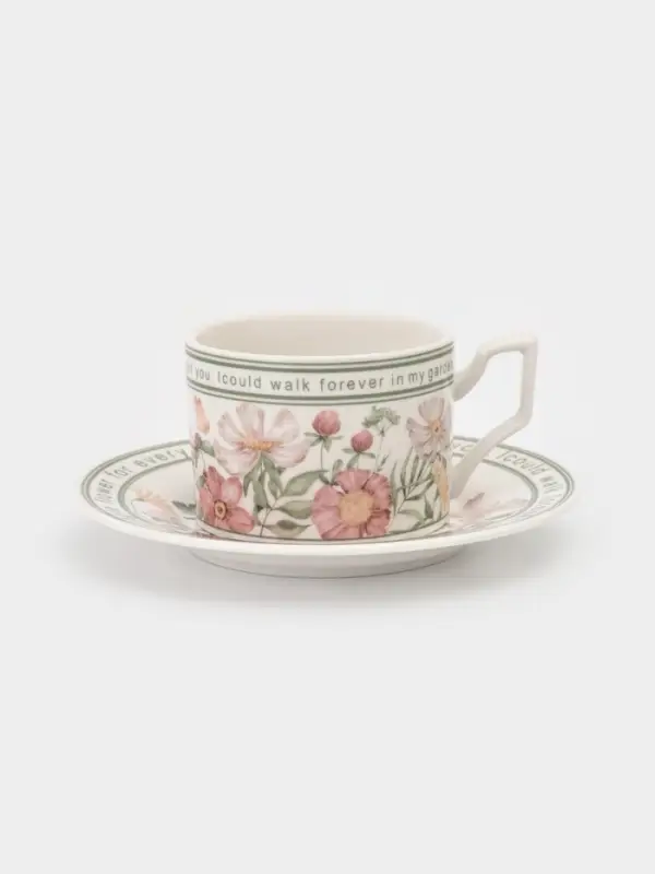 Чайная пара "Single flower" кружка 250 мл