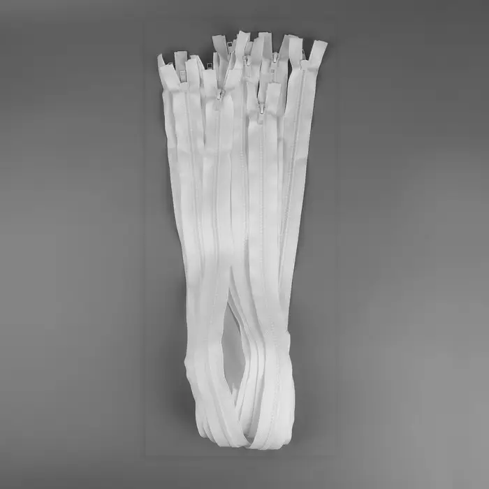 Молния «Трактор», №5, разъёмная, замок автомат, 80 см, белая Молния «Трактор», №5, разъёмная, замок автомат, 80 см, белая