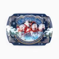 Блюдо сервировочное прямоугольное &laquo;С новым годом&raquo;, 22.7&times;33.7 см