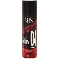 Лак для волос HS 04 эффект памяти (сверхсильная) 250 мл