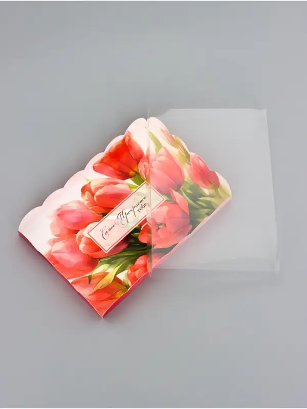 Коробка для печенья, «Тюльпаны», 22×15×3 см Коробка для печенья, «Тюльпаны», 22×15×3 см