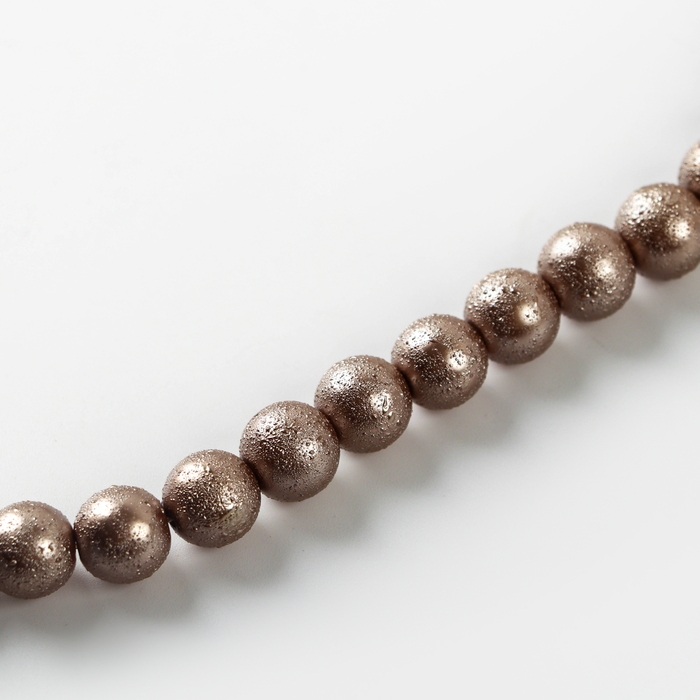 Бусины из стекла, набор 78 шт., размер 1 шт. — 10 мм, цвет коричневый
