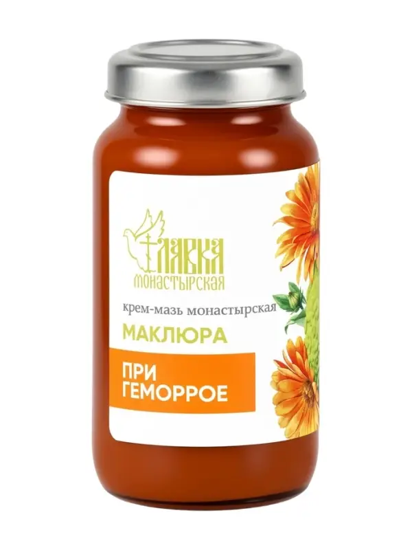 Крем-мазь &laquo;Маклюра&raquo; при геморрое &laquo;Монастырская лавка&raquo; стекло, 30 мл