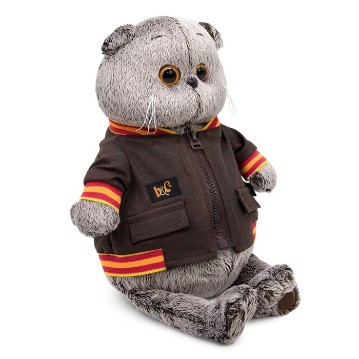 Мягкая игрушка  Мягкая игрушка "Басик в кожаной куртке", 22 см Ks22-059