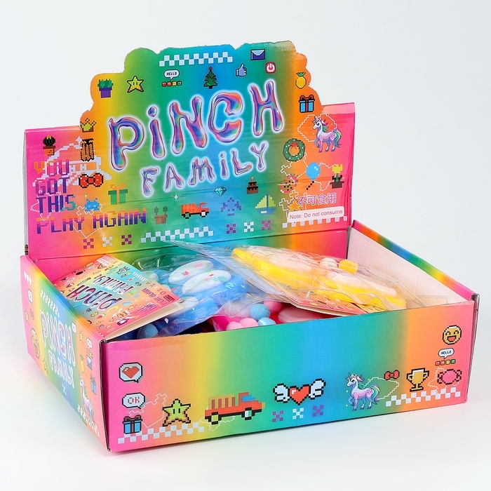 Сквиш антистресс - игрушка «Кошачья лапка», с блёстками, МИКС