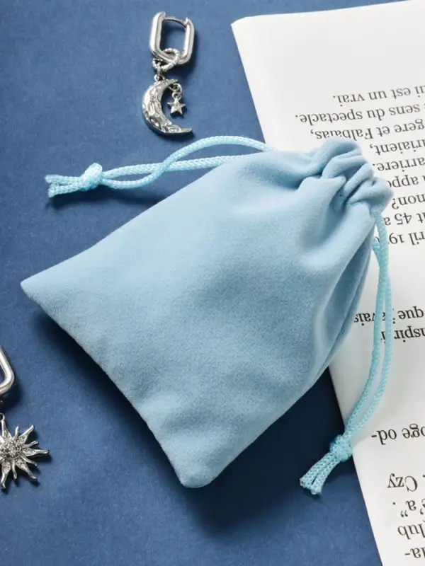 Мешочек бархатный, 7×9 см, голубой Мешочек бархатный, 7×9 см, голубой