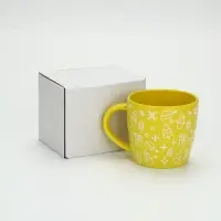 Кружка чайная новогодняя «Новый год», жёлтая, 370 мл Кружка чайная новогодняя «Новый год», жёлтая, 370 мл