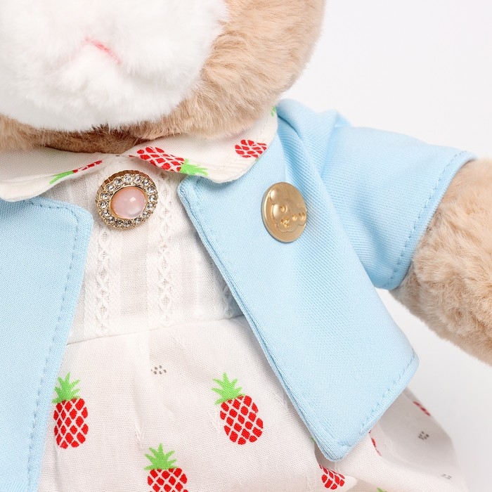 Мягкая игрушка Little Friend, зайка в платье и голубой кофточке, 38 см Мягкая игрушка Little Friend, зайка в платье и голубой кофточке, 38 см