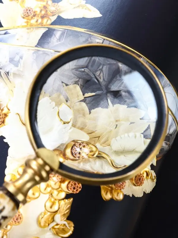 Лупа  Лупа "Шерлок" латунь, смола 7,5х7,5х20 см