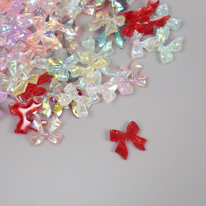 Декор для творчества акрил Декор для творчества акрил "Стильный бант" набор 100 шт 1х1 см