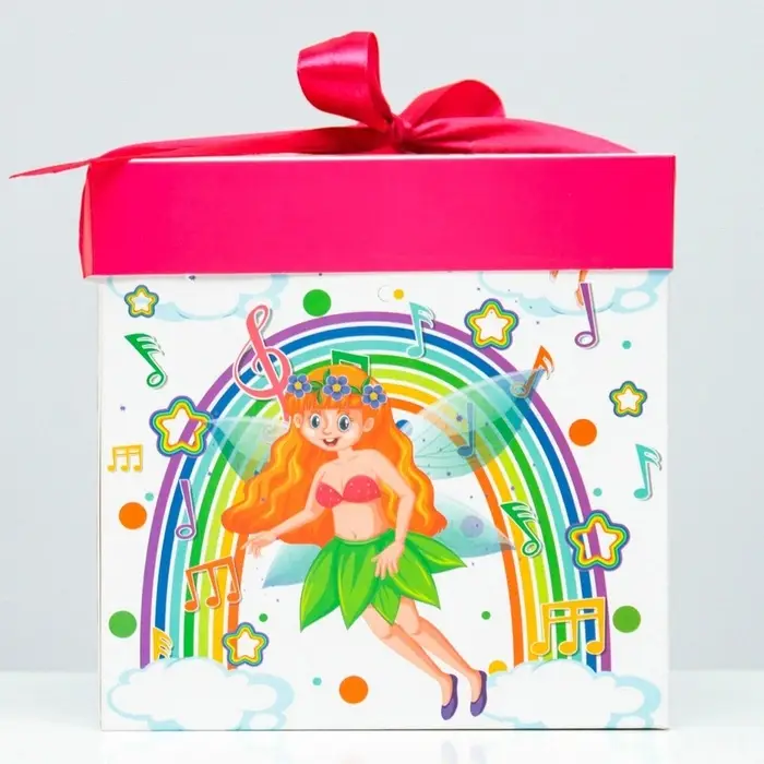 Коробка Самосборная «Детская» Фея 15×15×15 см Коробка Самосборная «Детская» Фея 15×15×15 см