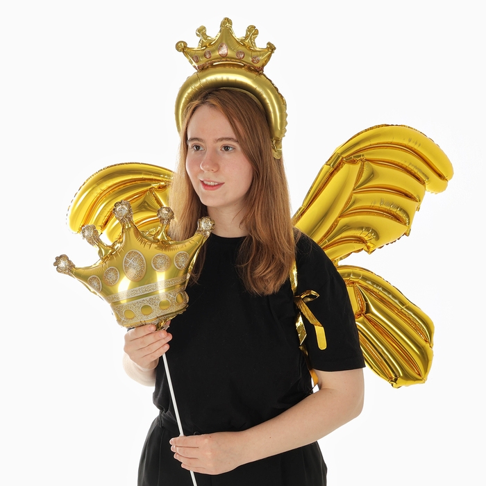 Набор фольгированных шаров &laquo;Карнавальный набор. Золото&raquo;, 3 шт.