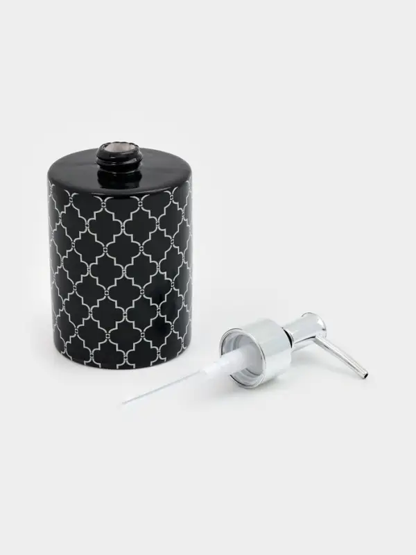 Дозатор для мыла Доляна &laquo;Марокко&raquo;, 380 мл, чёрный