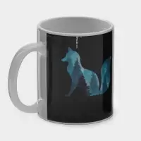 Кружка - хамелеон Доляна &laquo;Таинственная лиса&raquo;, 350 мл, керамика, небольшие дефекты