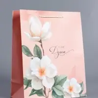 Пакет подарочный ламинированный "От всей души" 26 х 12 х 32 см