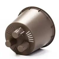 Кашпо со вставкой 3,7 л d22 см h20 см РАМОНА серый