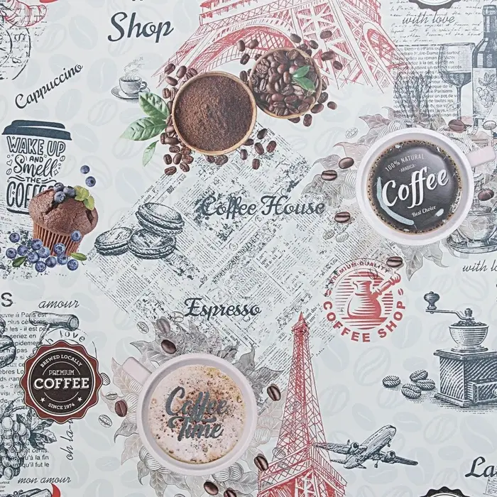 Обои бумажные влагостойкие &laquo; Пермские обои. Утро 1305-12&raquo;, 0.53&times;10.05 м, цвет серый