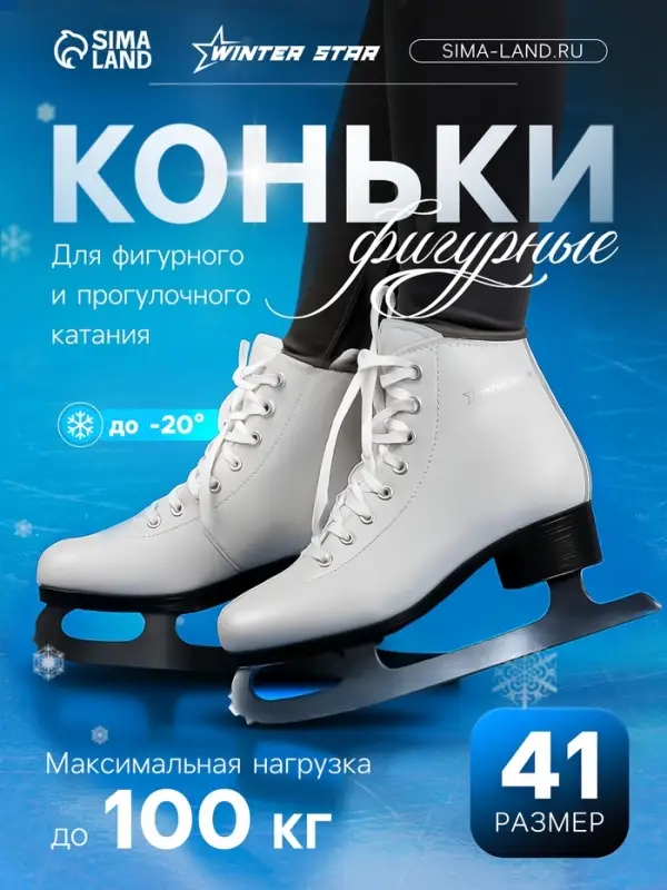 Коньки фигурные Winter Star Basic, размер 41