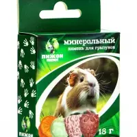Минеральный камень для грызунов &laquo;Пижон&raquo;, фрукты, 18 г, набор 4 шт.