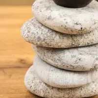 Подсвечник "Каменная башня" камень 10х10х13 см, цв. серый