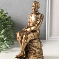 Фигура гипс &laquo;Николай II на скале&raquo;, 17.5 см, бронза