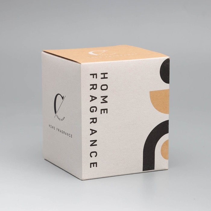 Свеча ароматическая  Свеча ароматическая "Home Fragrance", ирис и сладости, белая, 7х8 см