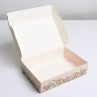 Коробка подарочная складная, упаковка, «Будь счастлива», 21 х 15 х 5 см