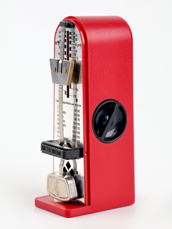 Метроном механический Music Life 3,5 х 5 х 11 см красный Метроном механический Music Life 3,5 х 5 х 11 см красный