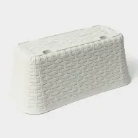 Ящик для цветов балконный &laquo;Ротанг&raquo;, 38.5 см, белый