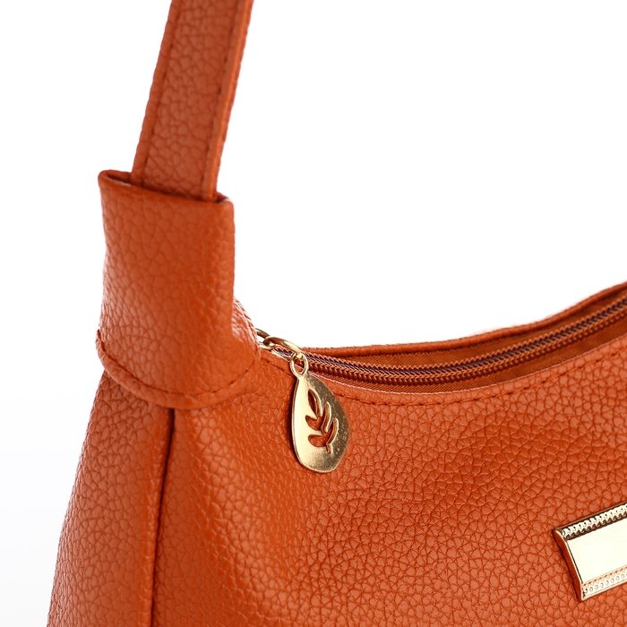 Сумка женская на молнии, цвет рыжий Сумка женская на молнии, цвет рыжий