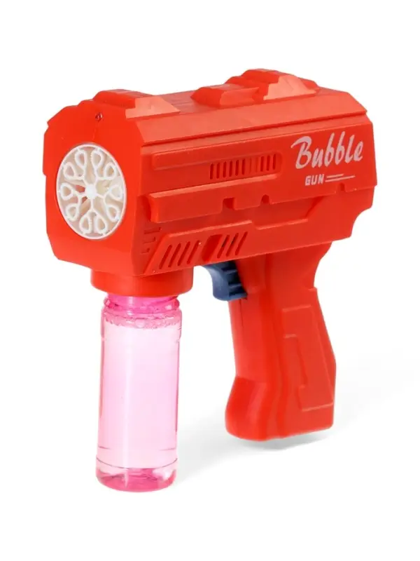 Генератор мыльных пузырей &laquo;Пистолет&raquo;, световые эффекты, работает от батареек, красный