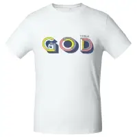 Футболка мужская «Новый GOD», белая, размер M