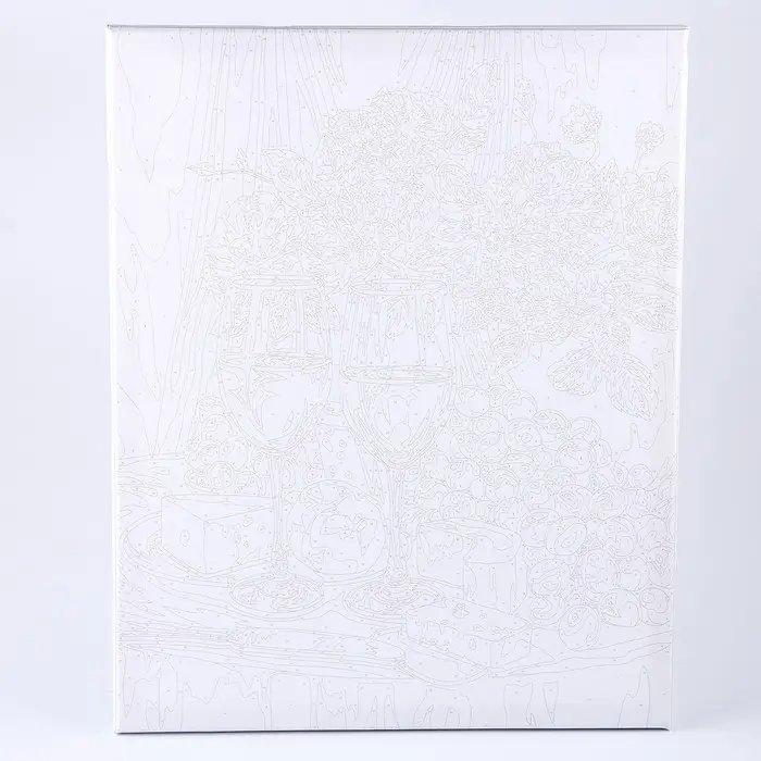 Картина по номерам на холсте с подрамником &laquo;Вино с сыром&raquo; 40&times;50 см