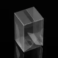 Складная прозрачная коробка из PVC, для упаковки подарков, 6×6×10 см