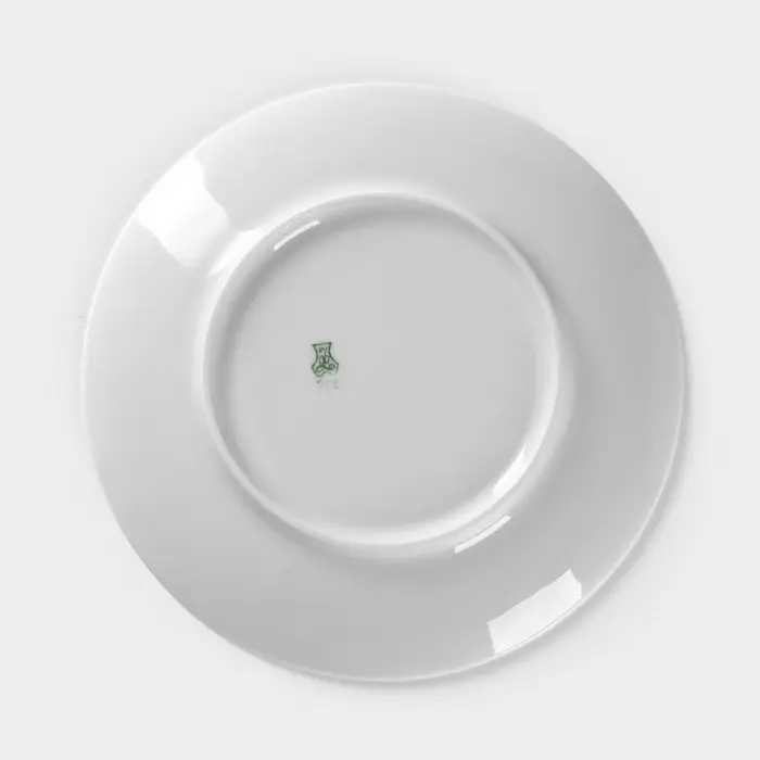 Тарелка Добрушский завод &laquo;Волк&raquo;, d=20 см, фарфор, белая