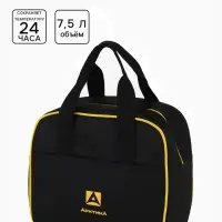 Термосумка для ланча &laquo;Арктика&raquo;, 7.5 л, 22.5&times;15&times;21 см, чёрная