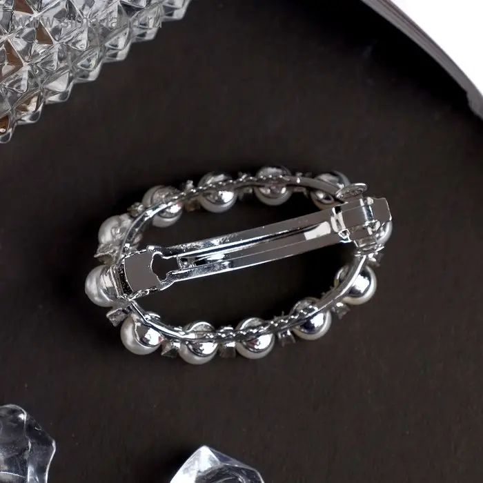 Заколка-автомат для волос Заколка-автомат для волос "Лоранс" овал, 6 см