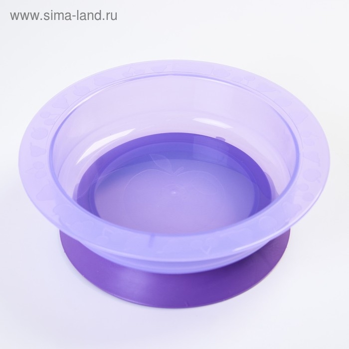 Тарелка детская на присоске, глубокая, 470 мл, от 5 мес., цвета МИКС, 400 мл, 17,5х17,5х4,3 Тарелка детская на присоске, глубокая, 470 мл, от 5 мес., цвета МИКС, 400 мл, 17,5х17,5х4,3