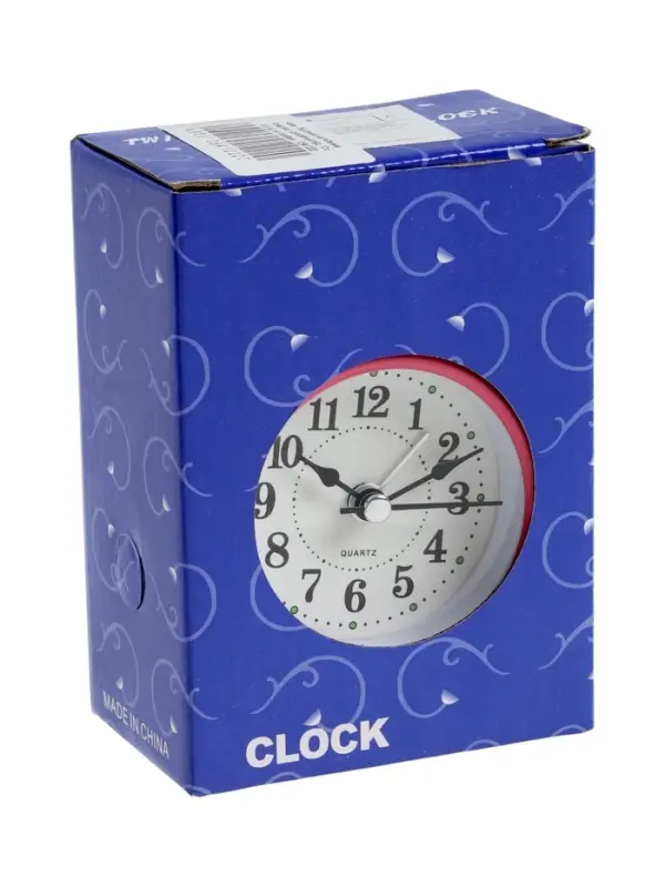 Часы - будильник настольные Часы - будильник настольные "Классика", дискретный ход, 12 х 8.5 см, АА, розовые