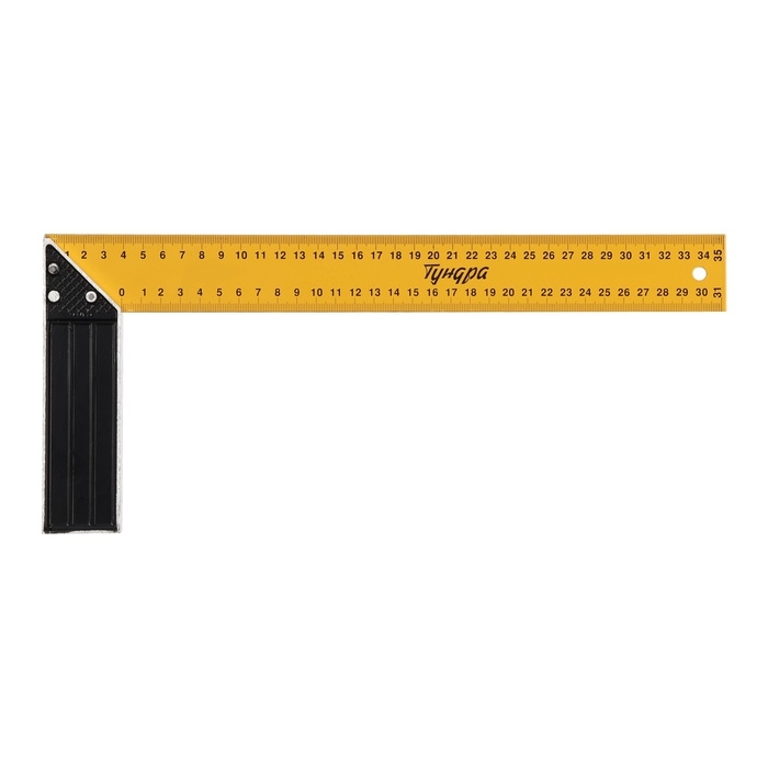 Угольник металлический ТУНДРА, 350 мм Угольник металлический ТУНДРА, 350 мм