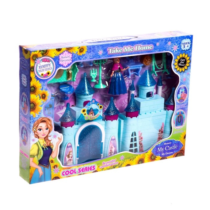 Замок для кукол «Чудо» с аксессуарами, свет, звук Замок для кукол «Чудо» с аксессуарами, свет, звук
