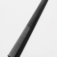 Расчёска комбинированная, скошенная, 18.7&times;3(&plusmn;1) см, чёрная