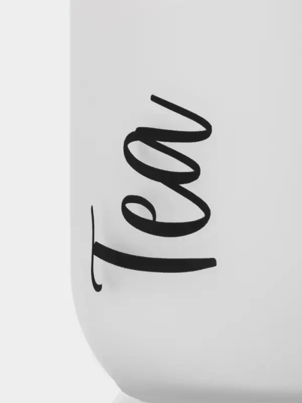 Банка для сыпучих продуктов Herevin Tea, 1 л, стекло, белая