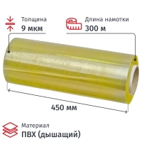 Пленка пищевая ПВХ 9-450-300 CLARITY H 1,53кг
