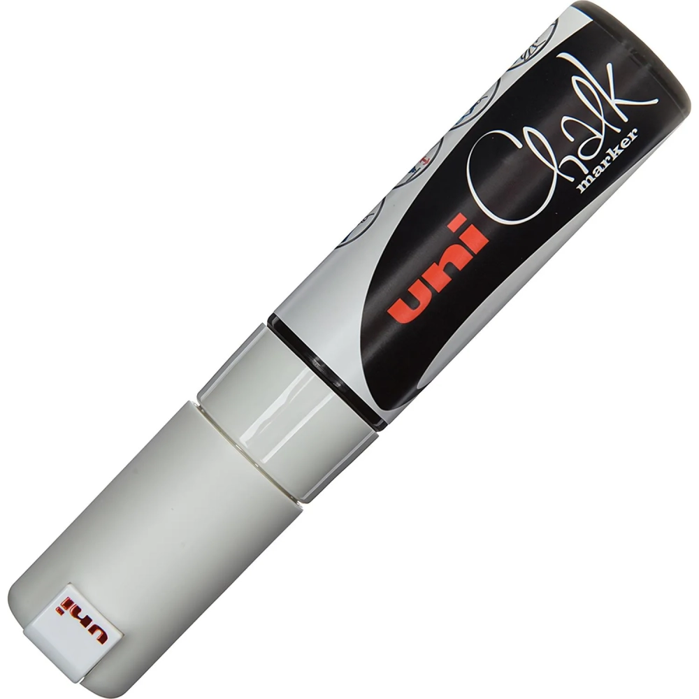 Маркер меловой UNI PWE-8K, белый, до 8.0 мм.