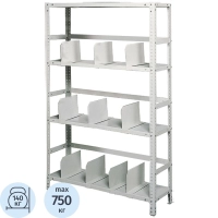 Стеллаж металлический 0MX_P_МС-264 с 4-мя полками 1000х600х2000