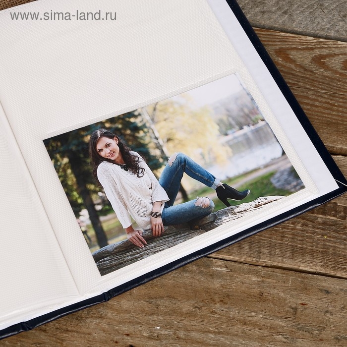 Фотоальбом Fotografia на 200 фото, 10x15 см., Фотоальбом Fotografia на 200 фото, 10x15 см., "Классика" синий