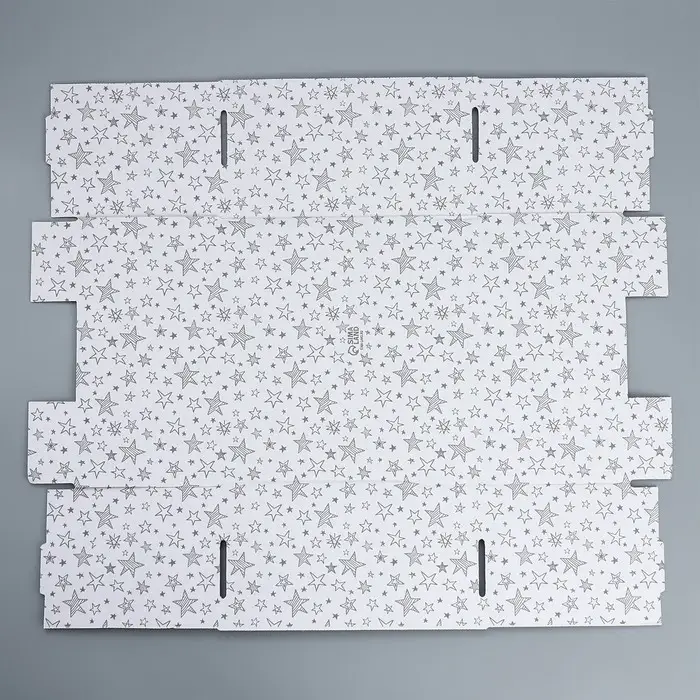 Коробка подарочная складная белая, упаковка, «Звёзды», 30 х 28.5 х 15 см Коробка подарочная складная белая, упаковка, «Звёзды», 30 х 28.5 х 15 см