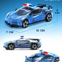 Машина &laquo;Crazy race. Полиция&raquo;, русская озвучка, световые и звуковые эффекты, работает от батареек, цвет серый