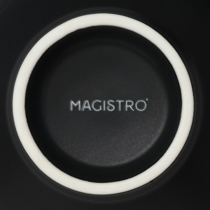 Набор салатников керамических Magistro Matt black, 250 мл, 11,5×5,6 см, 2 шт